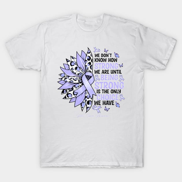 Gastric Cancer Awareness - we don''t know how strong sunflower T-Shirt by GaryFloyd6868